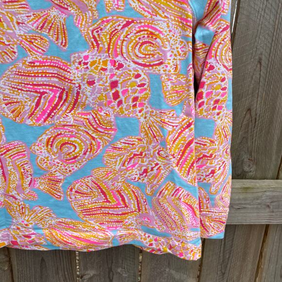 Lilly Pulitzer Popover Top Pullover Tini Bikini 1/2 Zip Skipper Small Beach - Picture 8 of 11